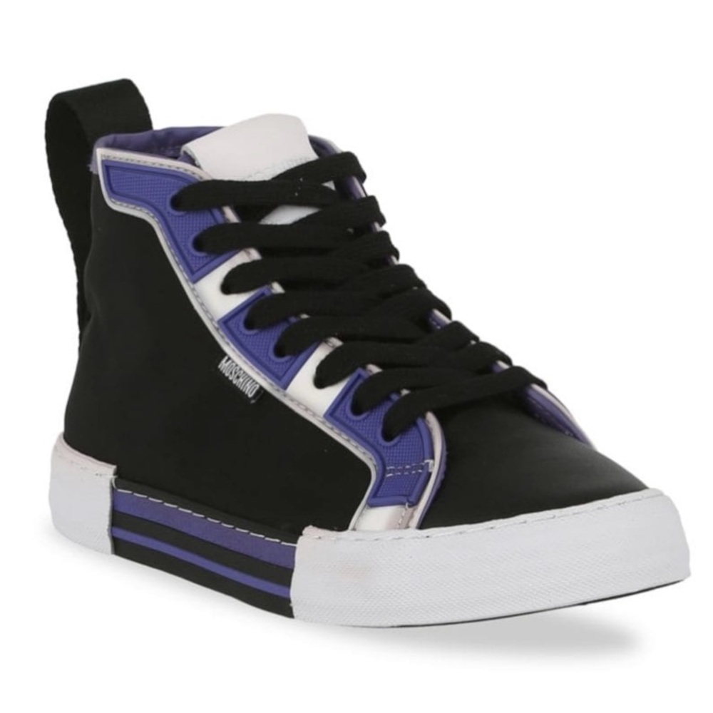 EUC MOSCHINO Tri Tone High Top Sneakers